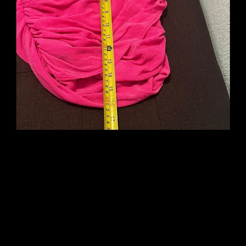 #1051+Pink Ruched Women's Top - Picture 2 of 6